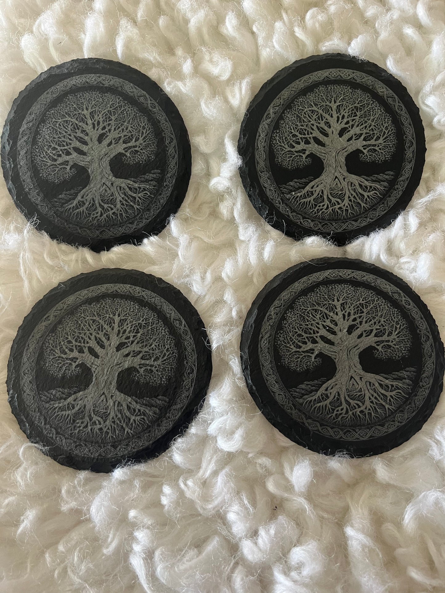 Tree of life Slate coasters