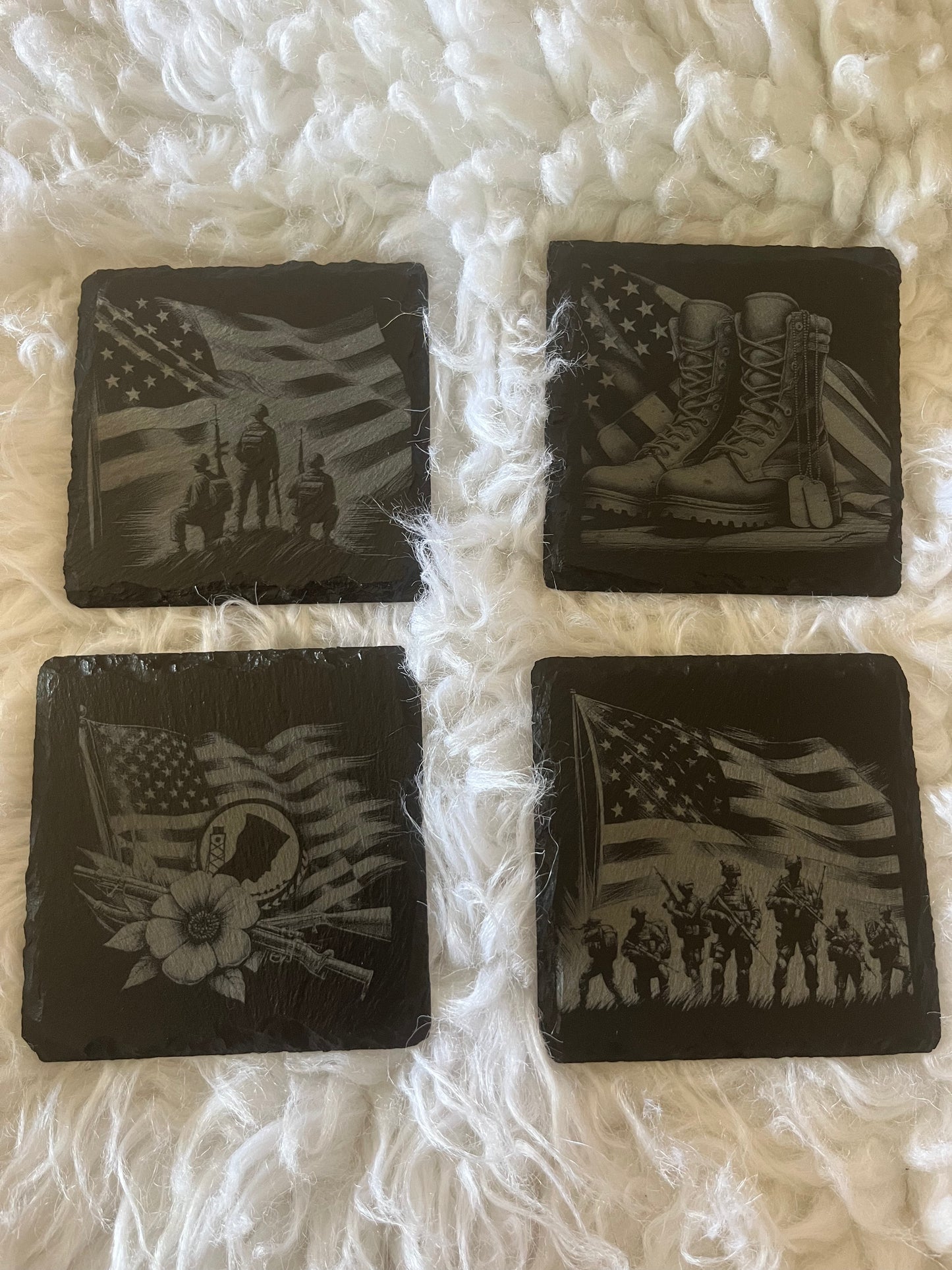 Military Slate Coasters