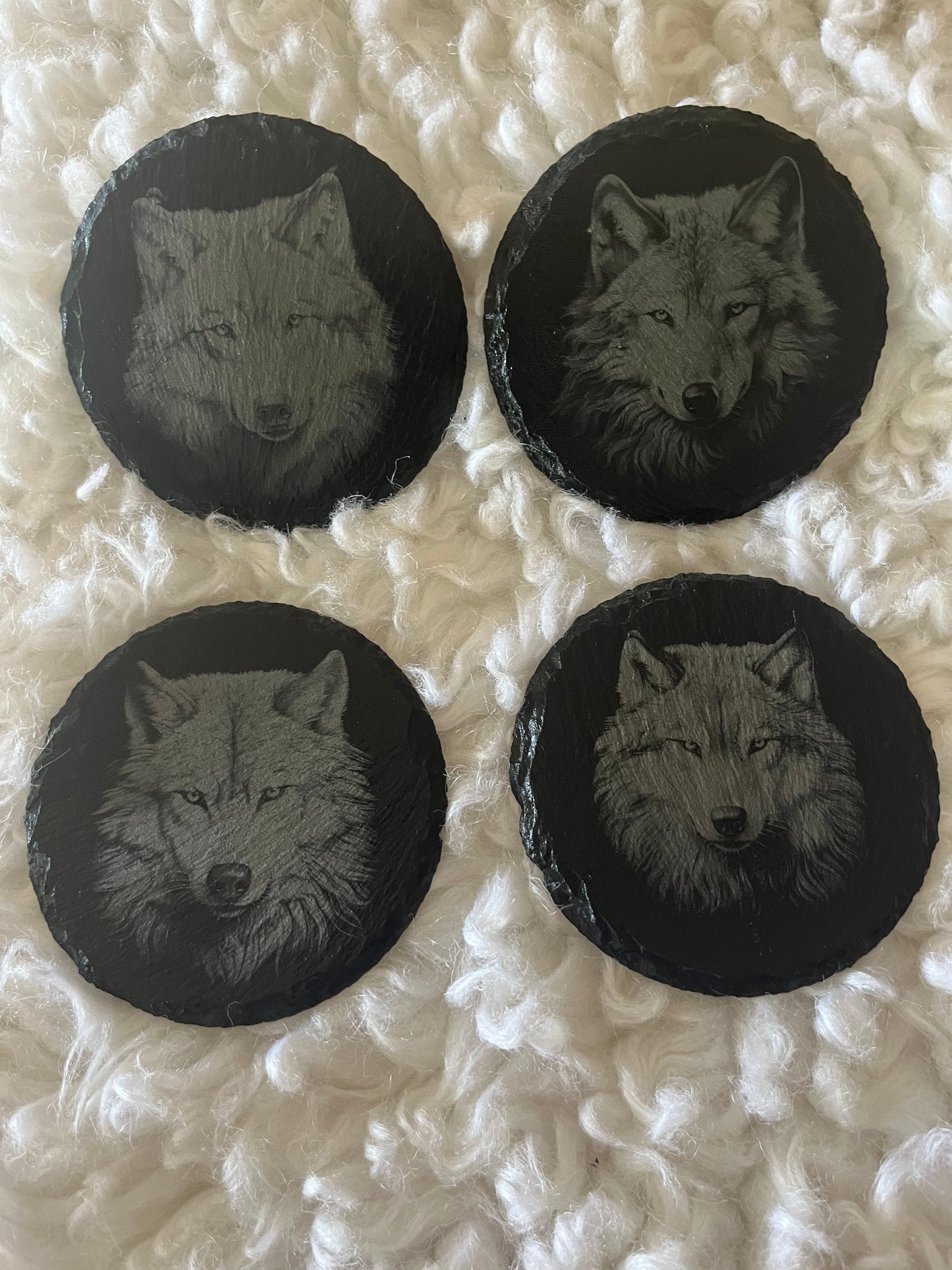 Wolf slate Coasters