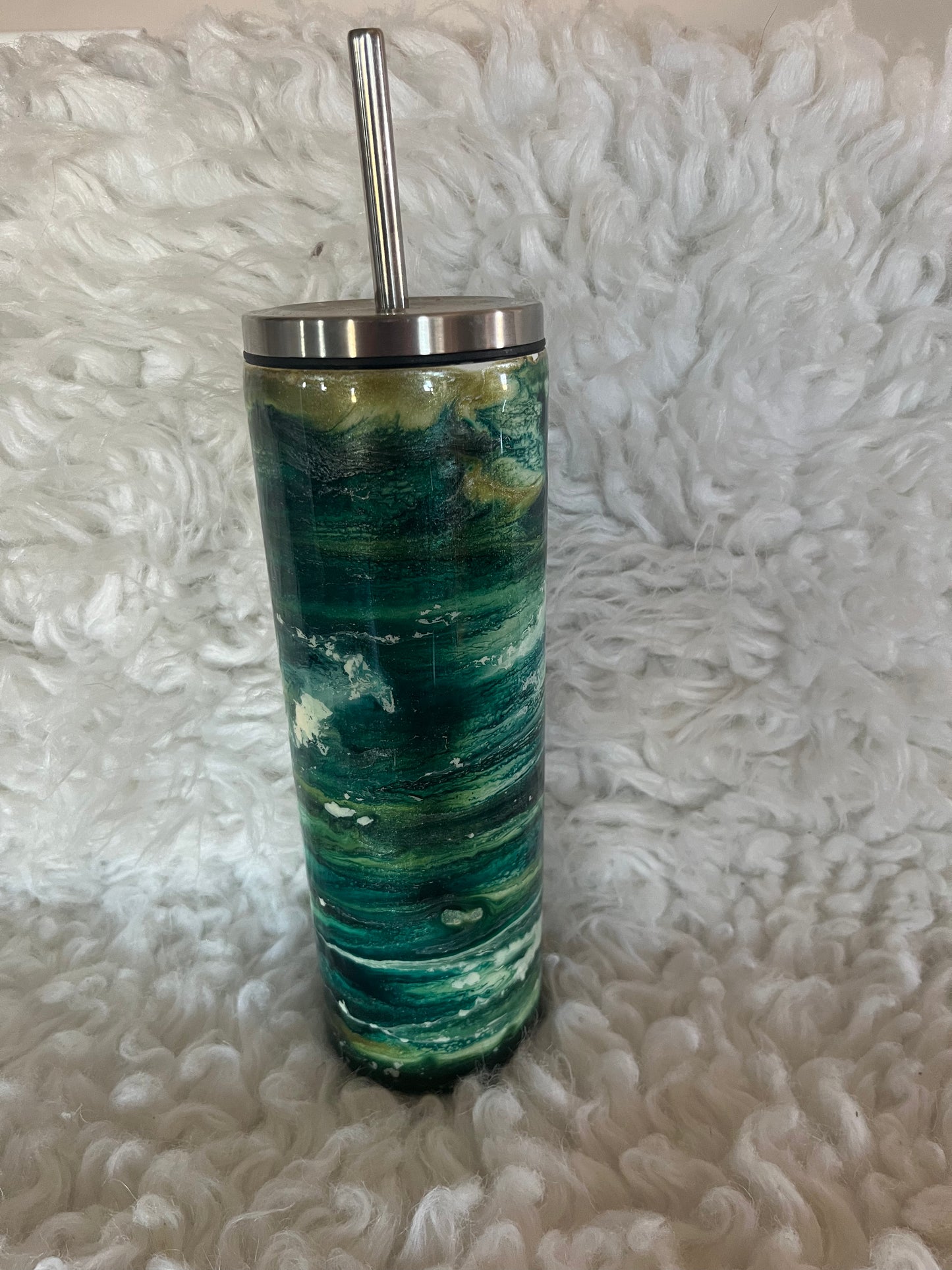 Teal swirl
