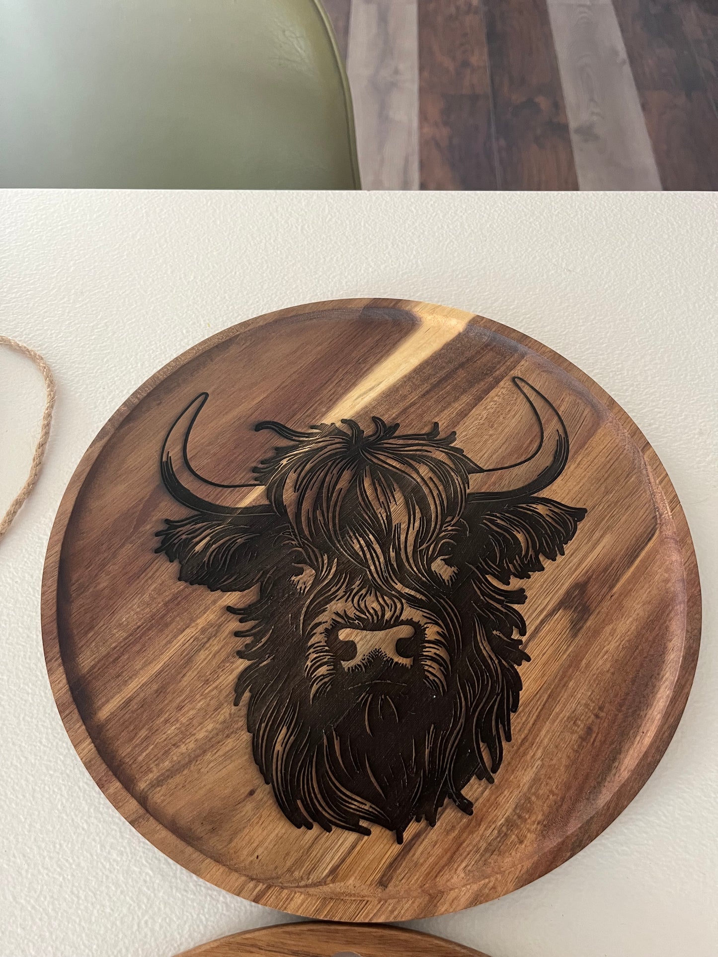 Highland cow tray